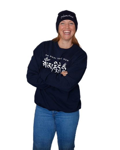 100% Organic Cotton Om Mani Padme Hung Crewneck Sweatshirt