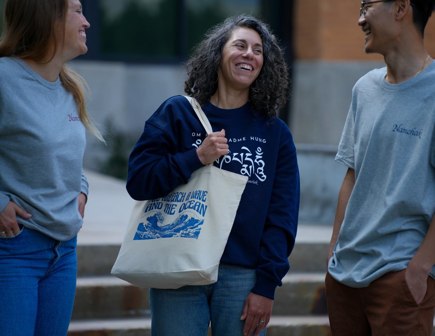 100% Organic Cotton Canvas Wave & Ocean Tote