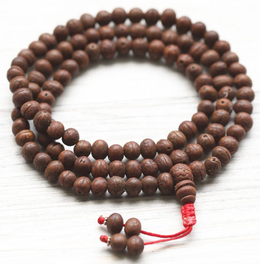 108 Bead Dark Raktu Prayer Mala